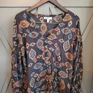 William Rast size L print blouse
